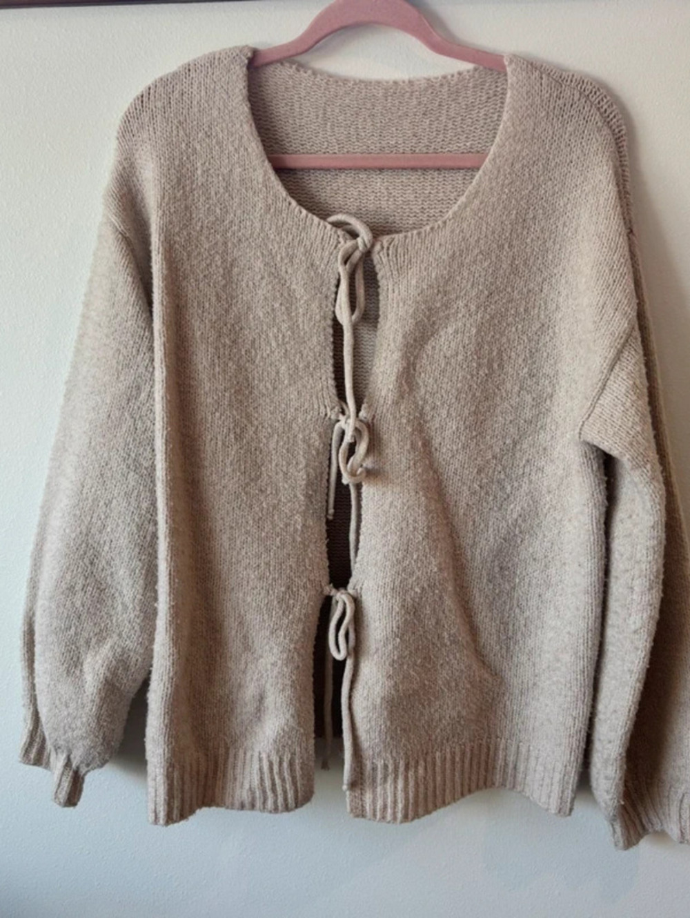 Tan knit sweater